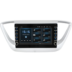 Автомагнитола Incar Hyundai Solaris 16+ (XTA-2402r) Android 10/1024*600, BT, IPS, wi-fi, 8", энкодер