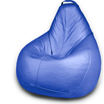 Кресло бескаркасное Mypuff Груша отто синий размер компакт экокожа bm-061
