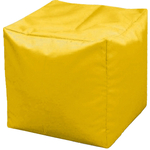 Пуфик бескаркасный Mypuff Кубик желтый оксфорд k-113