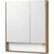 Зеркальный шкаф Акватон Сканди 70 белый/дуб рустикальный (1A252202SDZ90)