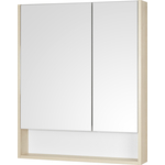 Зеркальный шкаф Акватон Сканди 70 белый/дуб верона (1A252202SDB20)