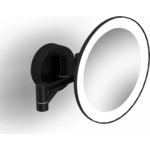 Зеркало Langberger поворотное, с подсветкой, черное (71585-3-BP)