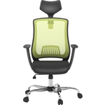 Офисное кресло LoftyHome _AssessmenT black/green W-125T-BGr