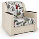 Кресло-кровать Шарм-Дизайн Аккорд Д велюр Париж и экокожа беж