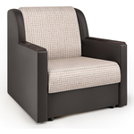 Кресло-кровать Шарм-Дизайн Аккорд Д корфу беж и экокожа шоколад