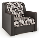 Кресло-кровать Шарм-Дизайн Аккорд Д экокожа шоколад и ромб