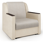 Кресло-кровать Шарм-Дизайн Аккорд Д экокожа беж и шенилл беж
