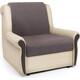 Кресло-кровать Шарм-Дизайн Аккорд М рогожка латте и экокожа беж