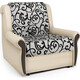 Кресло-кровать Шарм-Дизайн Аккорд М экокожа беж и узоры