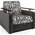 Кресло-кровать Шарм-Дизайн Шарм экокожа шоколад и узоры