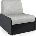 Кресло-кровать Шарм-Дизайн Коломбо БП шенилл серый и экокожа черный