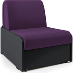 Кресло-кровать Шарм-Дизайн Коломбо БП фиолетовая рогожка и экокожа черный