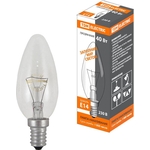 Лампа TDM ELECTRIC накаливания "Свеча прозрачная" 40 Вт-230 В-Е 14