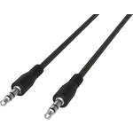 Аудио-кабель Ritmix RCC-240 Black 3.5 мм- 3.5 мм, тканевая оплетка, 1м.