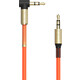 Аудио кабель Ritmix RCC-247 Orange 3,5 мм - 3,5 мм с L- образным коннектором с защитной пружиной. Длина 1 метр.