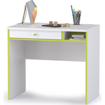 Письменный стол Моби Альфа 12.41 лайм зеленый/белый премиум универсальная сборка