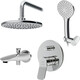 Душевая система Am.Pm X-Joy 220 со смесителем, хром (FB85A10000)