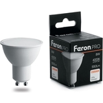 Лампа Feron светодиодная GU10 8W 4000K Матовая LB-1608 38093