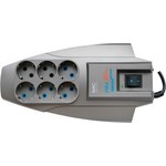 Сетевой фильтр Pilot X-Pro 1.8м (6 розеток) серый