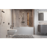 Комплект для ванной комнаты Am.Pm Inspire 2.0 с ванной и шторкой (UK50SD)