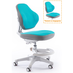 Кресло детское ErgoKids GT Y-405 KBL ortopedic обивка голубая однотонная