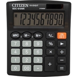 Калькулятор бухгалтерский Citizen SDC-810NR черный 10-разр.