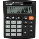 Калькулятор бухгалтерский Citizen SDC-812NR черный 12-разр.