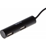 Разветвитель USB Buro BU-HUB4-0.5R-U2.0 4порт. черный
