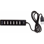 Разветвитель USB Buro BU-HUB7-1.0-U2.0 7порт. черный