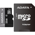 Карта памяти A-DATA microSDHC 32Gb Class10 AUSDH32GUICL10-RA1 + adapter