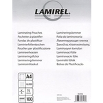 Пленка для ламинирования Fellowes 75мкм A4 (100шт) глянцевая 216х303мм Lamirel (LA-78656)