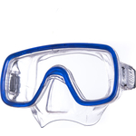 Маска для плавания Salvas Domino Md Mask, арт. CA140C1TBSTH, безопасн.стекло, Silflex, р. Medium, синий
