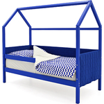 Детская кровать-домик мягкий Бельмарко Svogen синий + бортик ограждение
