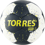 Мяч гандбольный Torres PRO арт. H32162, р.2, черно-бело-желтый