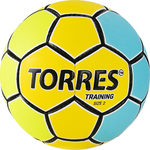 Мяч гандбольный Torres Training арт. H32152, р.2, желто-голубой