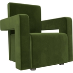 Кресло АртМебель Рамос микровельвет зеленый