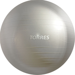 Фитбол Torres AL121175SL, 75 см, антивзрыв, с насосом, серый