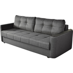 Прямой диван-кровать MGroup Джастин (ткань мдф цвет венге pixel 06)