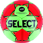 Мяч гандбольный Select Mundo арт. 846211-443, Senior (р.3), EHF Appr., ПУ, руч.сш, зелено-красно-черный