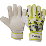 Перчатки вратарские Torres Training, р. 11, 2 мм бело-зелено-серый,