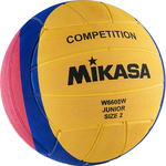 Мяч для водного поло Mikasa W6608W р. 2, jun, резина, вес 300-320 г, дл. окр. 58-60см,желт-син-роз