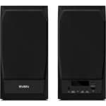 Акустическая система Sven MC-10, чёрный, 2.0, мощность 2x25 Вт (RMS), FM - тюнер, USB/microSD, дисплей, пульт ДУ, Bluetooth (SV-014018)