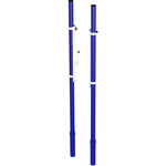 Стойки волейбольные ZSO универсальные, всепогодные со стаканами, крышками и механизмом натяжения троса (высота 1070-2430 мм)