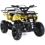 Бензиновый квадроцикл MOTAX Х-16 механический стартер желтый камуфляж