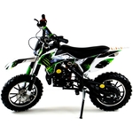 Бензиновый мотоцикл MOTAX Мини-кросс механический стартер бело-зеленый