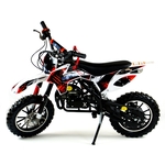 Бензиновый мотоцикл MOTAX Мини-кросс механический стартер бело-красный
