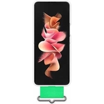 Чехол (клип-кейс) Samsung Galaxy Z Flip3 Silicone Cover with Strap белый (EF-GF711TWEGRU)