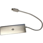 Разветвитель USB Digma HUB-4U3.0-UC-S 4порт. серебристый (HUB-4U3.0-UC-S)