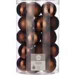 Набор елочных шаров House of Seasons d 8 см 25 шт., коричневый в прозрачной упаковке