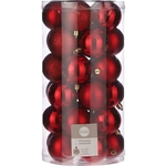 Набор елочных шаров House of Seasons d 6 см 30 шт., красный в прозрачной упаковке